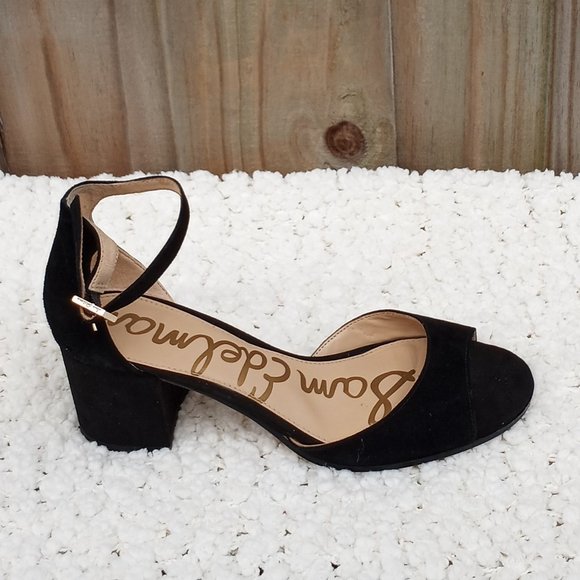 Sam Edelman Suede Susie d'Orsay Ankl Strap Sandal - Picture 4 of 6